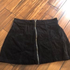 Black corduroy skirt